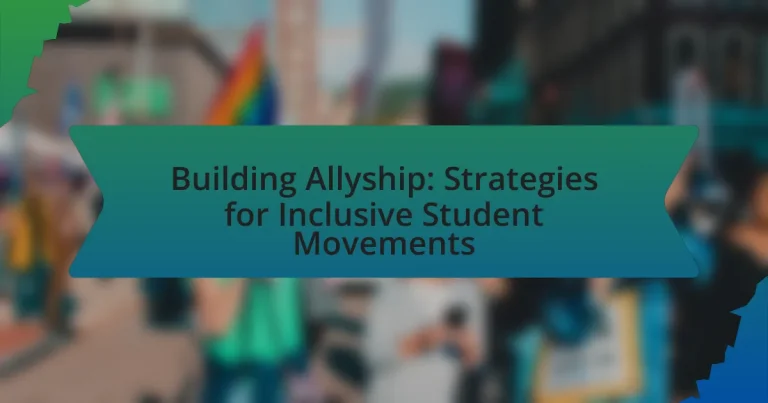 Building Allyship: Strategies for Inclusive Student Movements