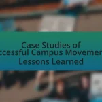 Case Studies of Successful Campus Movements: Lessons Learned