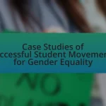 Case Studies of Successful Student Movements for Gender Equality