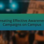 Creating Effective Awareness Campaigns on Campus