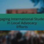 Engaging International Students in Local Advocacy Efforts