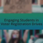 Engaging Students in Voter Registration Drives