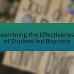 Examining the Effectiveness of Student-led Boycotts