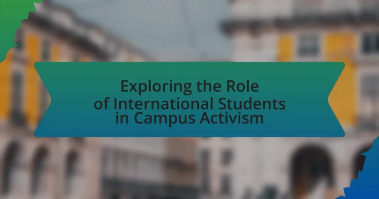 Exploring the Role of International Students in Campus Activism