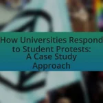 How Universities Respond to Student Protests: A Case Study Approach