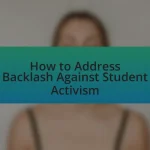 How to Address Backlash Against Student Activism