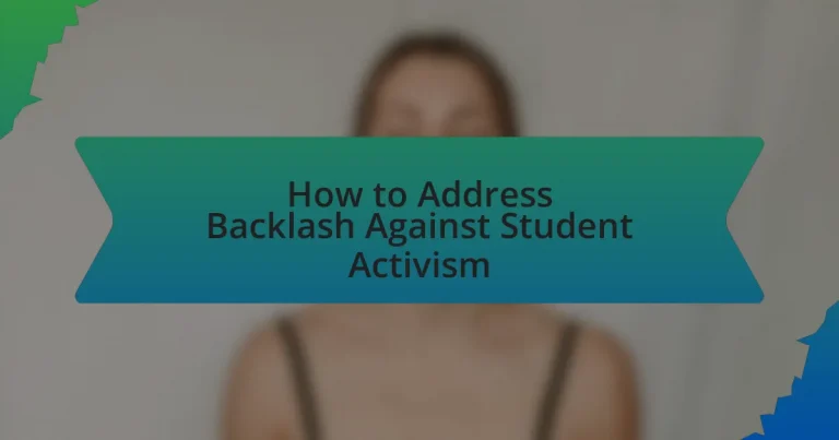 How to Address Backlash Against Student Activism
