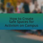 How to Create Safe Spaces for Activism on Campus