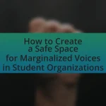 How to Create a Safe Space for Marginalized Voices in Student Organizations