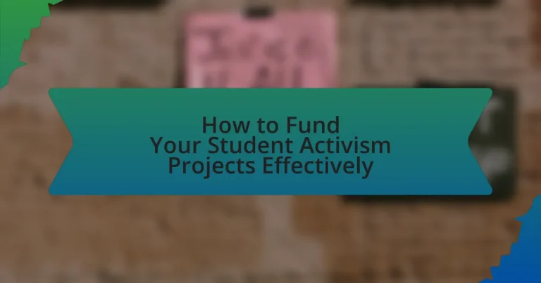 How to Fund Your Student Activism Projects Effectively