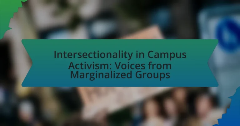 Intersectionality in Campus Activism: Voices from Marginalized Groups