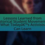 Lessons Learned from Historical Student Movements: What Today’s Activists Can Learn