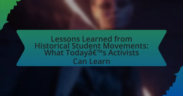 Lessons Learned from Historical Student Movements: What Today’s Activists Can Learn