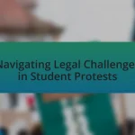Navigating Legal Challenges in Student Protests