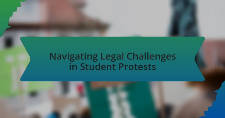 Navigating Legal Challenges in Student Protests