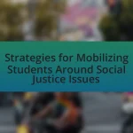 Strategies for Mobilizing Students Around Social Justice Issues