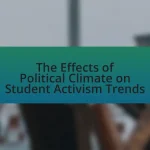 The Effects of Political Climate on Student Activism Trends