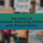 The Ethics of Activism: Balancing Passion with Responsibility