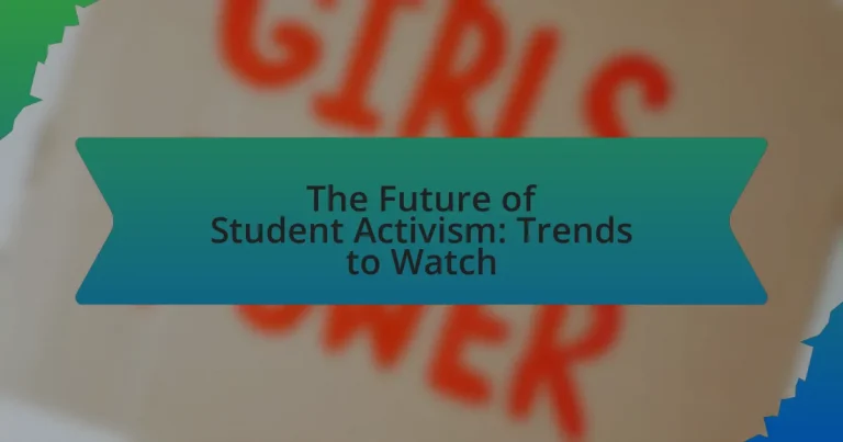 The Future of Student Activism: Trends to Watch