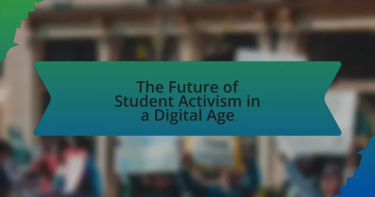 The Future of Student Activism in a Digital Age