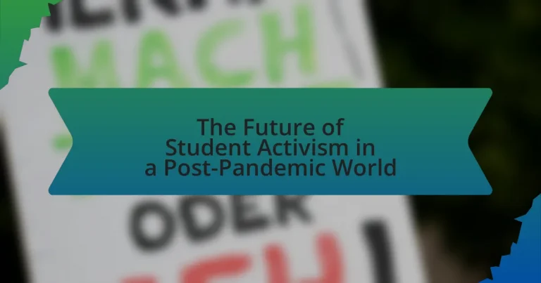 The Future of Student Activism in a Post-Pandemic World