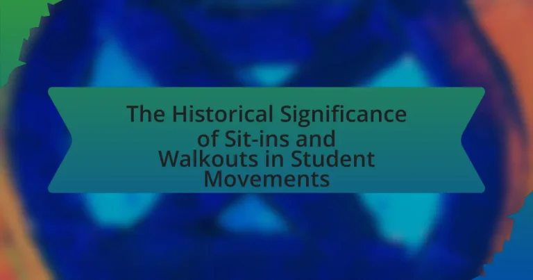 The Historical Significance of Sit-ins and Walkouts in Student Movements