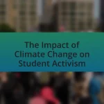 The Impact of Climate Change on Student Activism