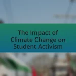 The Impact of Climate Change on Student Activism