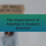 The Importance of Allyship in Student Activism