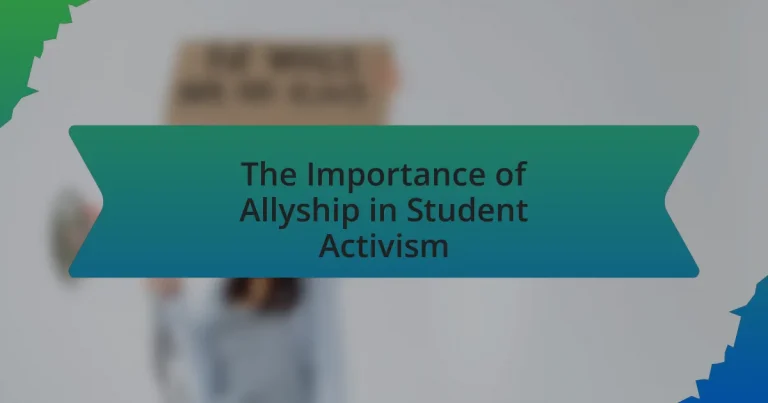 The Importance of Allyship in Student Activism