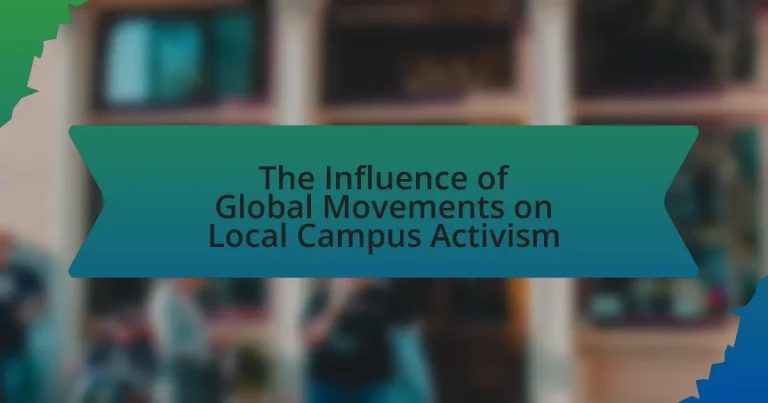 The Influence of Global Movements on Local Campus Activism