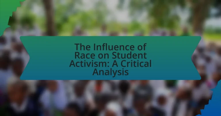 The Influence of Race on Student Activism: A Critical Analysis