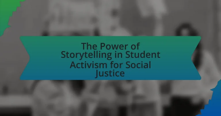 The Power of Storytelling in Student Activism for Social Justice