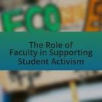 The Role of Faculty in Supporting Student Activism