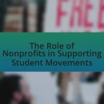 The Role of Nonprofits in Supporting Student Movements