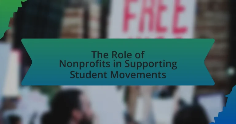 The Role of Nonprofits in Supporting Student Movements