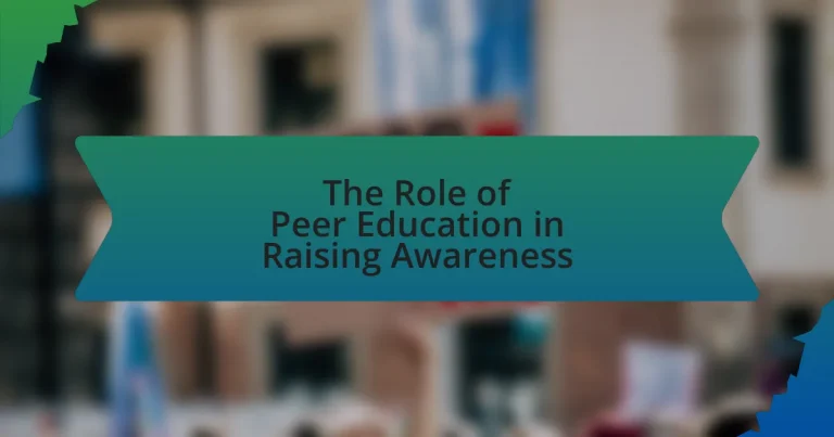 The Role of Peer Education in Raising Awareness