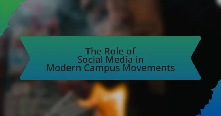 The Role of Social Media in Modern Campus Movements