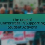 The Role of Universities in Supporting Student Activism