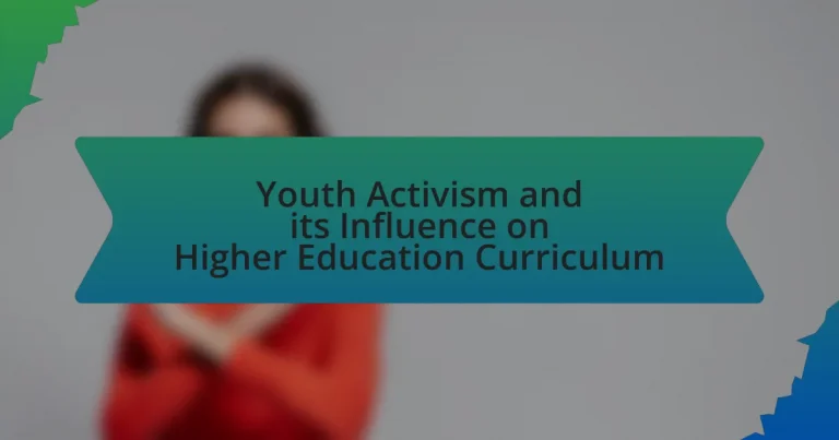 Youth Activism and its Influence on Higher Education Curriculum