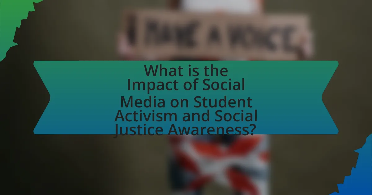 What is the Impact of Social Media on Student Activism and Social Justice Awareness?