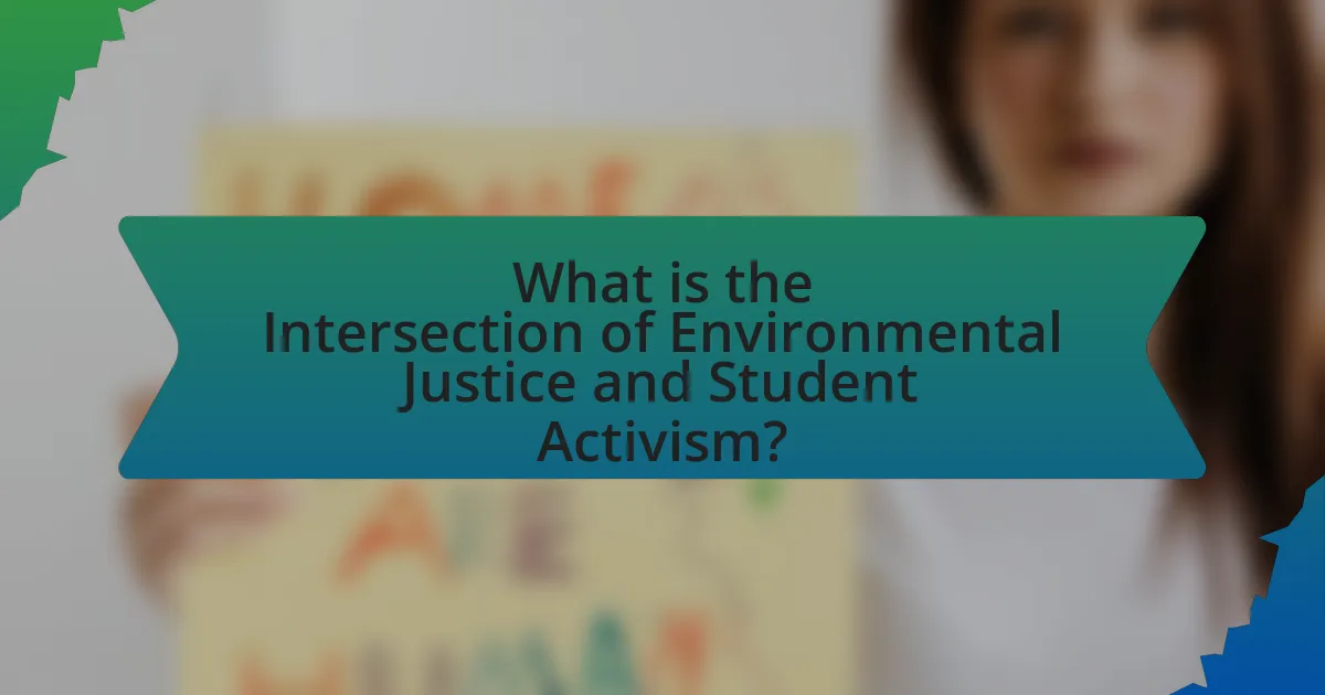 What is the Intersection of Environmental Justice and Student Activism?