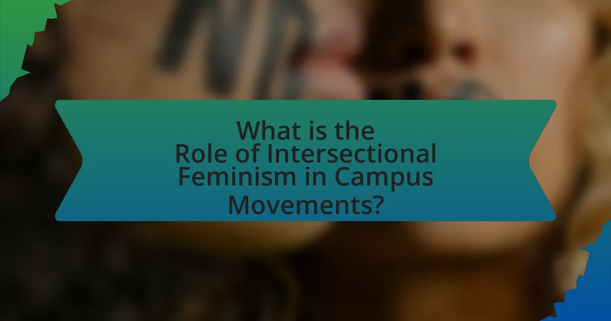 What is the Role of Intersectional Feminism in Campus Movements?